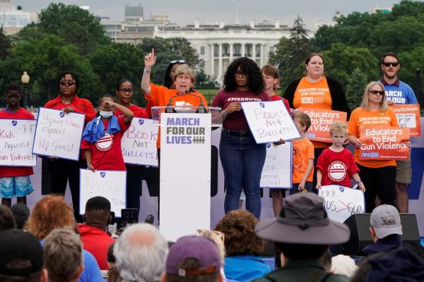 Teacher unio<em></em>n president Randi Weingarten speaks at Congress