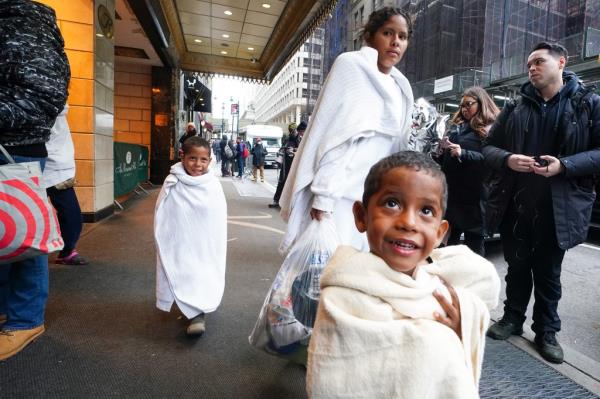 Migrants at the Roosevelt Hotel. 