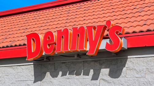 denny's logo sign